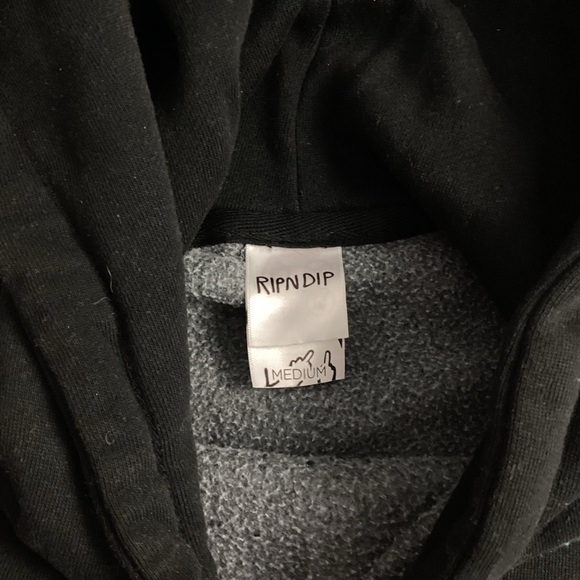 Ripndip Ryu Cropped Hoodie Black Sz M Rip N Dip - Picture 8 of 11